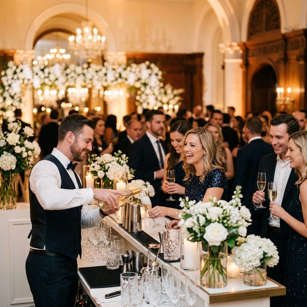 Coquetelaria em casamento
